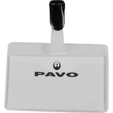 pavo Porte-badge, avec clip, 60 x 90 mm, transparent