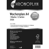 CHRONOPLAN wochenplan 2026, 1 Woche/2 Seiten, din A4