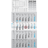 Glocken calendrier mural "4 mois", 2025, gris