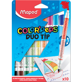 Maped feutre double pointe COLOR'PEPS DUOtip, tui carton 10