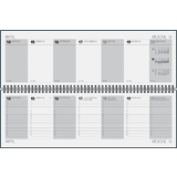 rido id tischkalender "futura 5", 2026, schwarz