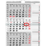 rido id calendrier mural 3 mois "Kombi planer 3", 2024