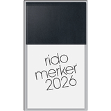 rido id tischkalender "Merker Miradur", 2026, schwarz