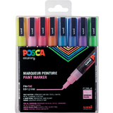 POSCA marqueur  pigment PC-3ML paillet, tui de 8