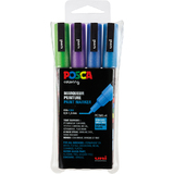 POSCA marqueur  pigment PC-3ML paillet, tui de 4