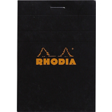 RHODIA bloc agraf No. 11, format A7, quadrill 5x5, noir