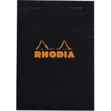 RHODIA bloc agraf No. 13, format A6, quadrill 5x5, noir