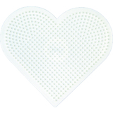 Hama plaque pour perles "coeur grand modle", blanc