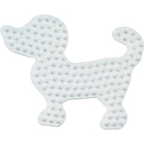 Hama plaque pour perles midi "Petit chien", blanc