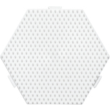 Hama plaque pour perles "hexagone", blanc