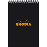 RHODIA bloc spiral No. 16, format A5, quadrill 5x5, noir