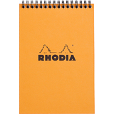 RHODIA bloc spiral No. 16, format A5, quadrill 5x5, orange