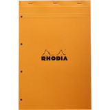 RHODIA bloc agraf No. 20, format A4+, quadrill 5x5, orange