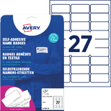 AVERY zweckform Etiquette pour badge, 63,5 x 29,6 mm, blanc