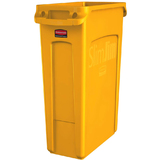 Rubbermaid collecteur de dchets slim Jim, 87 litres, jaune