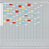 FRANKEN tableau planning  fiches T, (L)1.008 x (H)1.008 mm