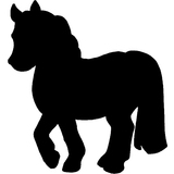 Securit ardoise murale silhouette "Cheval"