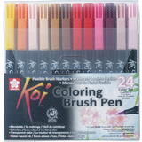 SAKURA stylo pinceau koi Coloring Brush, tui de 24