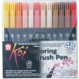 SAKURA stylo pinceau koi Coloring Brush, tui de 48