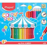 Maped my first crayons de couleur COLOR'PEPS Jumbo, tui 24