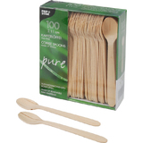 PAPSTAR Cuillre  caf en bois "pure", longueur: 110 mm