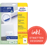 AVERY zweckform tiquette universelle, 105 x 42,3 mm, blanc