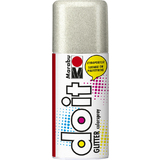 Marabu peinture arosol do it GLITTER, argent paillette