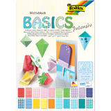 folia bloc en papier  motifs "Basic Intensiv", 240 x 340 mm