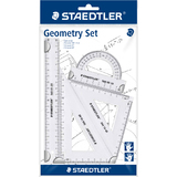 STAEDTLER kit de gometrie, petit, 4 pices, transparent