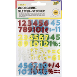 folia stickers scintillant caoutchouc mousse, chiffres