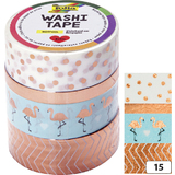 folia rubans autocollants dco washi-tape HOTFOIL or ROSE