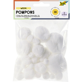 folia Pompons, 30 pices, blanc