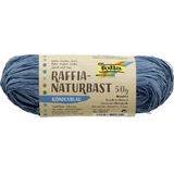 folia raphia naturel, 50 g, bleu roy