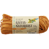 folia raphia naturel, 50 g, orange