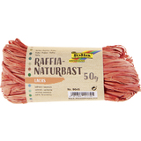 folia raphia naturel, 50 g, saumon