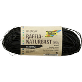 folia raphia naturel, 50 g, noir