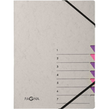 PAGNA trieur "Easy Grey", A4, 7 compartiments, gris / lilas