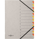 PAGNA trieur Easy Grey, A4, 12 compartiments, gris / orange