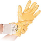 HYGOSTAR gants de travail "NITRIL GRIP", jaune, XL