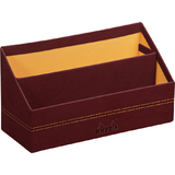 RHODIA Porte-courrier, en simili cuir, lie de vin