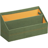 RHODIA Porte-courrier, en simili cuir, sauge