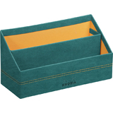 RHODIA Porte-courrier, en simili cuir, paon