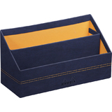 RHODIA Porte-courrier, en simili cuir, bleu nuit