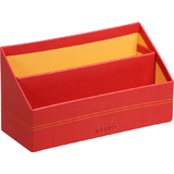 RHODIA Porte-courrier, en simili cuir, coquelicot