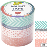 folia rubans autocollants dco washi-tape GEOMETRIQUE