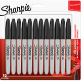 Sharpie marqueur permanent FINE, blister de 12, noir