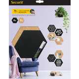 Securit ardoise & tableau en lige silhouette "Hexagon"