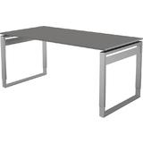 kerkmann bureau Form 5, (L)1.600 x (P)800 mm, graphite