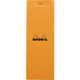 RHODIA bloc agraf No. 8, 74 x 210 mm, quadrill 5x5, orange