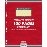 CONQUERANT sept Feuillets mobiles en couleur, seys, jaune